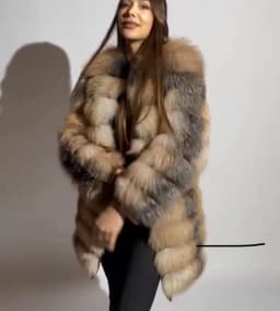 NEW Real Fur Coats Women Natural Real Fur Jackets Vest Winter Outerwear Women Silver Blue Fox Coat High Quality Fur Clothes