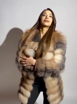 NEW Real Fur Coats Women Natural Real Fur Jackets Vest Winter Outerwear Women Silver Blue Fox Coat High Quality Fur Clothes