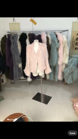 Women's Rabbit Fur Coat Winter Thickened Short Knitted Outerwear Fluffy Zipper Style Long Sleeve Hooded Casual Fashion