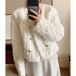2026 Winter Thickened Short Fur Coat Women's Loose Slimming Fashionable Water Rabbit Velvet Casual Style Standard Edition