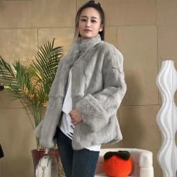 Fancy Rani Natural Fur Coat Women Winter Jacket Real Leather And Fur Bolero Women's Clothing Female Outerwears With 2024 Black