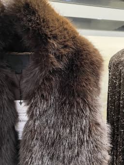 Autumn Winter New Arrival Women's Elegant Versatile Sleeveless Artificial Fur Vest 1255727 Casual Style Short Coat for Ladies