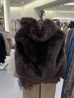 Autumn Winter New Arrival Women's Elegant Versatile Sleeveless Artificial Fur Vest 1255727 Casual Style Short Coat for Ladies