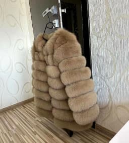 70CM 4in1 New Fast Shipping New Fashion Women Fashion Real Natural Fox Fur Long Coat Jacket for Winter Warm Over Coat