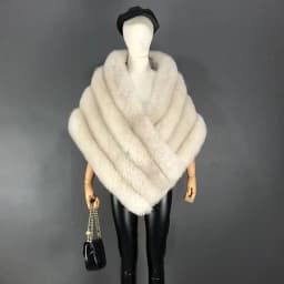 Woman Real Fox Fur Shawl Vest Jacket Fluffy Fur Cape Natural Fur Poncho Fur Lady Scarf Wrap Coat Shawl Wedding Party Clothing
