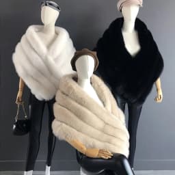 Woman Real Fox Fur Shawl Vest Jacket Fluffy Fur Cape Natural Fur Poncho Fur Lady Scarf Wrap Coat Shawl Wedding Party Clothing