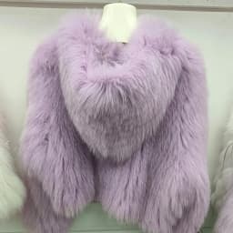 Real Fox Fur Woven Hooded Jacket for Women, Made of High-Quality Fox Fur, Thick Jacket, Warm Clothes with Lining Inside