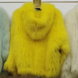 Real Fox Fur Woven Hooded Jacket for Women, Made of High-Quality Fox Fur, Thick Jacket, Warm Clothes with Lining Inside