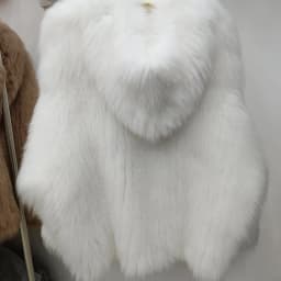 Real Fox Fur Woven Hooded Jacket for Women, Made of High-Quality Fox Fur, Thick Jacket, Warm Clothes with Lining Inside