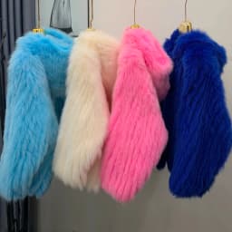 Real Fox Fur Woven Hooded Jacket for Women, Made of High-Quality Fox Fur, Thick Jacket, Warm Clothes with Lining Inside