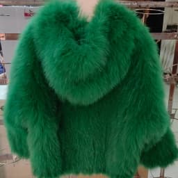 Real Fox Fur Woven Hooded Jacket for Women, Made of High-Quality Fox Fur, Thick Jacket, Warm Clothes with Lining Inside