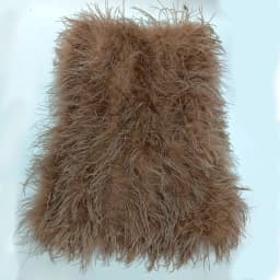 100% Natural Ostrich Hair Skirt Length 62 Cm Women's Fur Coat Real Ostrich Fur Dress Bra One Line Skirt Customizable