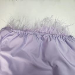 100% Natural Ostrich Hair Skirt Length 62 Cm Women's Fur Coat Real Ostrich Fur Dress Bra One Line Skirt Customizable