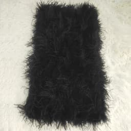 100% Natural Ostrich Hair Skirt Length 62 Cm Women's Fur Coat Real Ostrich Fur Dress Bra One Line Skirt Customizable