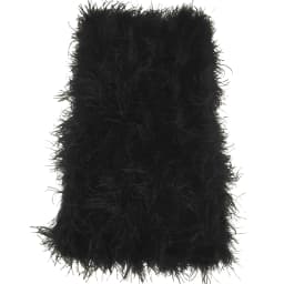 100% Natural Ostrich Hair Skirt Length 62 Cm Women's Fur Coat Real Ostrich Fur Dress Bra One Line Skirt Customizable