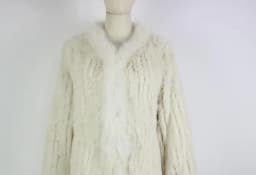 The new Genuine Knitted Women Rabbit Raccoon Fur collar Coat Jacket Trench Outwear Parka fur coats with tassels 18 color