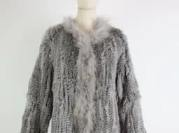 The new Genuine Knitted Women Rabbit Raccoon Fur collar Coat Jacket Trench Outwear Parka fur coats with tassels 18 color