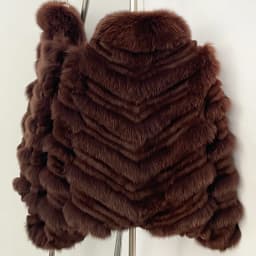 OFTBUY New Luxury Winter Outerwear Female Women's Reversible Real Fox Fur Coat Chevron Quilted Short Fur Jacket with High Collar