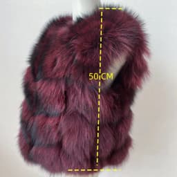 Real Fur Raccoon Vest Natural Fur Coat For Jacket Female Coats Vest Waistcoat Long Fur Coats Real Fur Coat Fox Vest Jacket