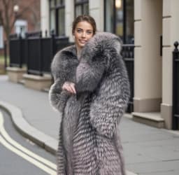 Women Winter Coat Real Fox Fur Coat X-long Luxury Clothes Hooded Natural Fluffy Fur Jacket Ladies Fashion Streetwear Hot