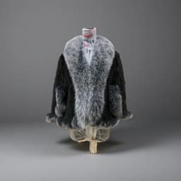 Autumn Winter Ladies' Genuine Knitted Mink Fur Shawls Fox Fur Collar Women Fur Pashmina Wraps Bridal Cape Coat Jacket