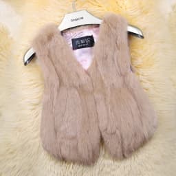 New Style Women Real Genuine Rabbit Fur Vest Fashion 100% Real Rabbit Fur Gilet Lady Real Rabbit Fur Short Sleeveless Coat