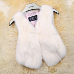 2026 Hot Sale Women Real Genuine Rabbit Fur Vest Fashion 100% Real Rabbit Fur Gilet Lady Real Rabbit Fur Short Sleeveless Coat