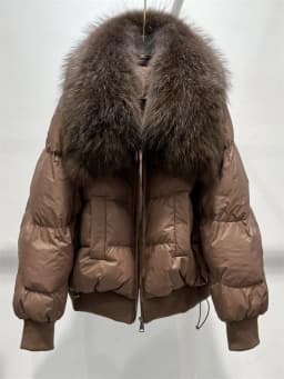 2026 New Fashion Loose Winter Women 90% Duck Down Jacket Natural Real Raccoon Fur Big Collar Coat Thick Warm Streetwear