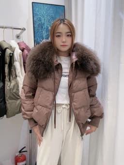 2026 New Fashion Loose Winter Women 90% Duck Down Jacket Natural Real Raccoon Fur Big Collar Coat Thick Warm Streetwear