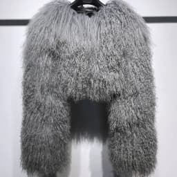 Short genuine fur coat Mongolia Sheep Fur long sleeves women's warm jacket