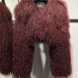 Short genuine fur coat Mongolia Sheep Fur long sleeves women's warm jacket