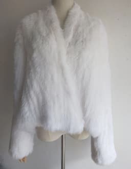 2023 Fashion knitted Real Rabbit Fur Coat Female Long Sleeve Winter Warm Genuine Fur jacket Women Knitting Outwear Jackets