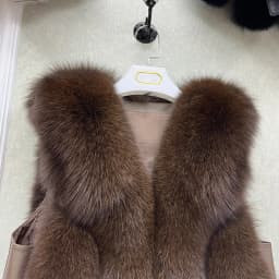 2026 New Autumn Winter Warm Women's Coat Natural Real Fox Fur Vest Thick Mid Length Waistcoat Luxury Female Jacket Streetwear