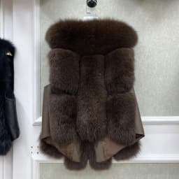 2026 New Autumn Winter Warm Women's Coat Natural Real Fox Fur Vest Thick Mid Length Waistcoat Luxury Female Jacket Streetwear