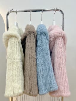 OFTBUY New Winter Women Natural Fur Jacket Women Loose Weave Quality Streetwear Hooded Long Sleeves Real Rabbit Fur Coat Female