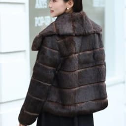 Whole Skin Real Rabbit Fur Coat for Women Autumn Winter Short Jacket Thick Warm Fashion Lapel Elegant Female Warm Outerwear