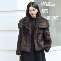 Whole Skin Real Rabbit Fur Coat for Women Autumn Winter Short Jacket Thick Warm Fashion Lapel Elegant Female Warm Outerwear