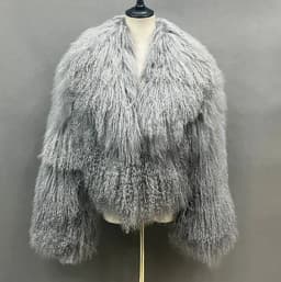Mongolian Fur Coats Fur Lapel Jacket Women Elegant White Fluffy Solid Thicken Warm Long Sleeves Coats Winter Chic Oversize Lady