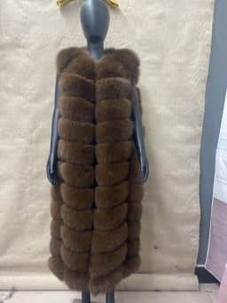 Lengthening Real Fox Fur Vest Natural Fur Coat For Jacket Female Coats Hood Waistcoat Long Fur Coats Real Fur Fox Vest Jacket