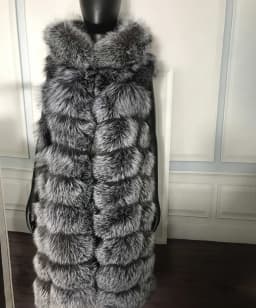 Lengthening Real Fox Fur Vest Natural Fur Coat For Jacket Female Coats Hood Waistcoat Long Fur Coats Real Fur Fox Vest Jacket