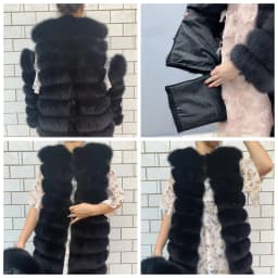 NEW Style Length Sleeves 4in1 Real Fur Coats Women Natural Real Fur Jackets Vest Winter Outerwear Women Fox Fur Coat Quality Fur