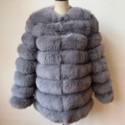 NEW Style Length Sleeves 4in1 Real Fur Coats Women Natural Real Fur Jackets Vest Winter Outerwear Women Fox Fur Coat Quality Fur