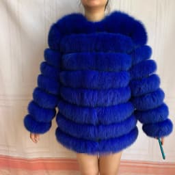 NEW Style Length Sleeves 4in1 Real Fur Coats Women Natural Real Fur Jackets Vest Winter Outerwear Women Fox Fur Coat Quality Fur