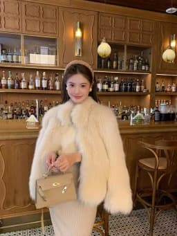 Young Women's Fur Coat Winter Outerwear Slimming Fashionable -Mimicking Hair Design Casual Elegant Style Short Length