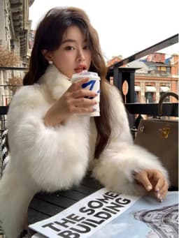 Young Women's Fur Coat Winter Outerwear Slimming Fashionable -Mimicking Hair Design Casual Elegant Style Short Length