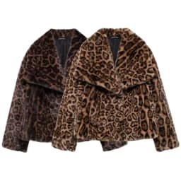 Fashionable Short Artificial Fur Effect Jacket 2024 Winter New Arrival Women's All-Match Outerwear Loose Fit Regular Length