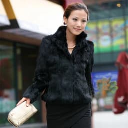 2026 New Genuine Rabbit Fur Coat Women Full Pelt Real Rabbit Fur Jacket Winter Fur Overcoat Customized Big Size Mandarin Collar