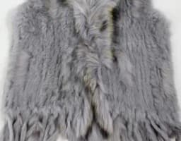 17 colors woman girl real rabbit fur vest jacket spring winter warm genuine rabbit fur knit coat vest black beige