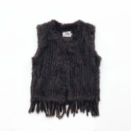 PUDI Women Knitted Handmade Real Rabbit Fur Vest Gilet Sleeveless Garment Waistcoat Female Natural Fur Coat Jacket VR031