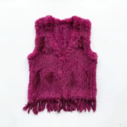 PUDI Women Knitted Handmade Real Rabbit Fur Vest Gilet Sleeveless Garment Waistcoat Female Natural Fur Coat Jacket VR031